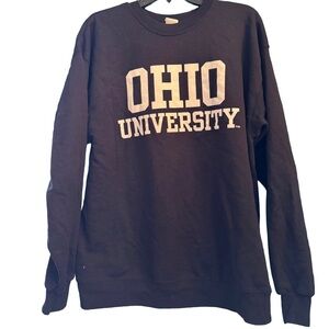Ohio University Hanes Eco Crewneck Sweatshirt, Large